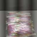 4 Pack Iridescent Transparent Foil Fringe Backdrop Curtains, Tinsel Streamers Birthday Party Decorations, Fringe Backdrop for Graduation, Baby Shower, Gender Reveal, Disco Party