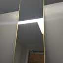 56"x14" Full Length Mirror, Over The Door Mirror,Gold
Tempered Glass Hanging Mirror, Full Body Mirror with Stand Wall Mounted for Bedroom Living Room Cloakroom