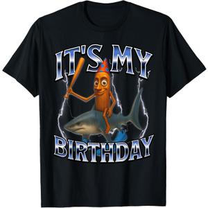 Italian Brainrot Birthday Kids T-Shirt (Black)