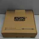 JQK Corner Glass Shelf, Champagne Bronze Bathroom 304 Stainless Steel Shower Triangle Floating Wall Shelf, 10 x 10 Tempered Glass, 2 Pack, TGS190L10-CB-P2