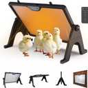 Brooder Plate for Chicks, Adjustable Height & Angle Chick Heat Plate for 30 Chicks, Chick Brooder Heating Plate with Remote Control, Chicken Coop Heater