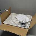 Pipishell 3 Tier Rolling Cart Organizer, Plastic Rolling Cart with Lockable Wheels & Reinforced Handle, Lightweight Utility Cart Storage Cart for Nursery, Kitchen, Bathroom, Craft Room, White, PIUC14W