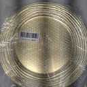 13 Inch Round Charger Plates, Set of 6, Dinner Chargers Bulk Wedding (Gold)