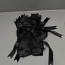 Meseey 30 Pcs Black Satin Bows 6 X 10 Inch Premade Bows with Twist Tie for Wedding Florist Decor, Cake Pops,Christmas Tree & Gift Wrapping(Black)