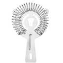 Garlic Press And True Hawthorne Strainer, Stainless Steel Strainer, Cocktail Strainer for Drinks, Martini Strainer, Strainer for Bartending, Bar Accessories, Bar Tools