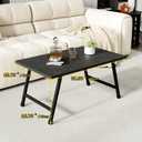 Rectangular Folding Coffee Table - Modern Space-Saving Foldable Coffee Table for Living Room, Durable and Lightweight Design, Easy to Assemble, Perfect for Small Spaces