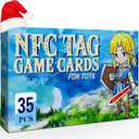 35Pcs NFC Mini Cards Compatible with AOI, TOTK,BOTW & SSHD