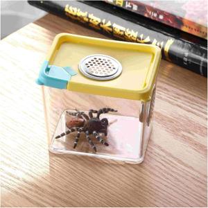 crapelles Colored Insect Habitat cage Butterfly Spider Mantis Bottle Frog Cricket Snail Box Bug Catcher Breathable Outdoor Science and Natural Animal Exploration Tools Critter Caterpillars Container
