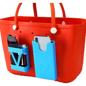 2 Pack Phone Case Holder with Beach Bag Accessories Charm Insert Accessories for Bogg Bag Divider(Blue)