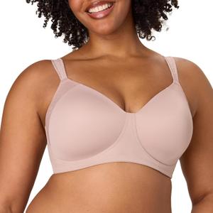 Playtex Women's Wireless Bra, Plus-Size T-Shirt Bras Full Coverage, Moisture-Wicking, 4750 38DDD