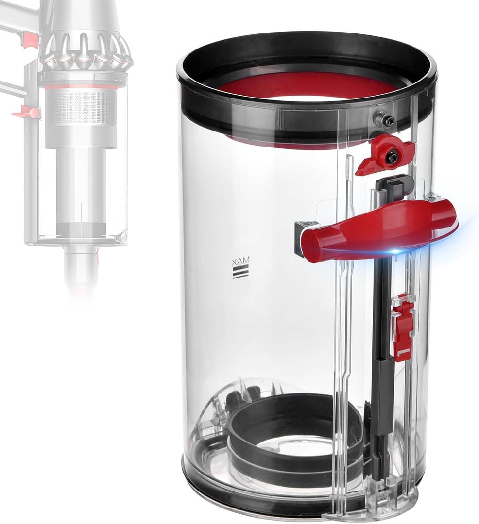 V11 Canister Dust Bin Replacement Compatible with Dy.son V15 V11 SV14 SV15 SV22 Replacement Parts Container Vacuum Cleaner Large Bin, Part No. 970050-01 and 965443-01