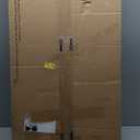 Lufeiya White Computer Desk with Drawers - 55 Inch Long Study Work Writing Desk for Home Office Bedroom, Reversible Simple Modern Cute PC Desks with Fabric Drawer, White