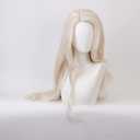 Anime Cosplay Wigs Womens Long Wavy Beige Princess Wig Halloween Costume Party Synthetic Wigs