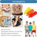 2 x Sensory Chew Pencil Topper, Sensory Silicone Chew Pencil Topper for Autistic Chewers, ADHD, SPD, Oral Motor Stimulation, 6 Colors (Color 1)