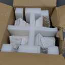 Mayrhofen Stocking Holders for Mantle and Garland Hanger, 4-Piece Resin Fireplace Hooks with LED Lights, Perfect for Christmas dcor and Holiday Party setups (Snow-white)