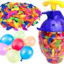 Kiddie Play Water Balloons for Kids with Filler Pump (500 Balloons)