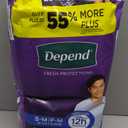 Depend Night Defense Adult Diapers, Incontinence Underwear for Men, Disposable, Overnight, Small/Medium, Grey, 26 Count