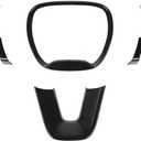 Voodonala for Challenger Charger Center Trim Trim for 2015-2023 Dodge Challenger Charger (Black, 4pcs)