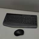 Wireless Keyboard and Mouse Combo - Full-Sized Ergonomic Keyboard with Wrist Rest, Phone Holder, Sleep Mode, Silent 2.4GHz Cordless Keyboard Mouse Combo for Computer, Laptop, PC, Mac, Windows -Trueque (1 PACK, Black)