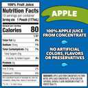 Capri Sun 100% Juice Apple All-Natural Juice from Concentrate with added ingredients, 10 ct Box, 6 fl oz Pouches