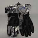 BOSONER Ski Snowboard Gloves, Waterproof Winter Warm Gloves, Cold Weather Touchscreen Snow Gloves for Mens, Womens, Kids Skiing,Snowboarding (M(Fit Women and Boys 11-14 years), Gray)