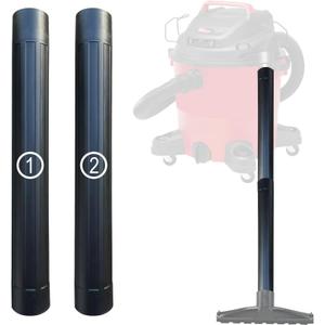 Vacuum Accessories & Attachments for Shop Vac 2-1/2'' - Vacuum Dust Brush & Extension Wand Compatible with Vacuums Using 2-1/4'' Inner Diameter Accessories (Extension Wands, 2-1/4'')