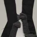 Merino Wool Compression Socks for Women Men (2 Pairs) Knee High Winter Thermal Thick Warm for Nurse Pregnant Travel L/XL