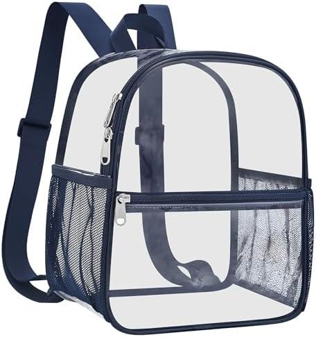 Oraben Clear Backpack Stadium Approved 12X11x6, Waterproof Clear Bag Stadium Backpack for Concert Work Sport Event
