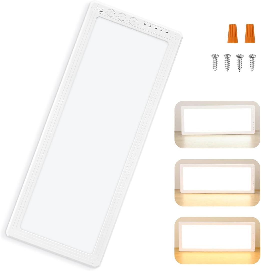 Kohree Dimmable RV Interior Light 12V 16.7" x 6.6", 1500 Lumen RV LED Ceiling Lights, 5 Levels of Dimming, 3 Color Temperature, 2900-6500K, Lights Fixtures for Car/Trailer (American, 1)