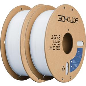 PLA Filament 1.75mm,3D Printing Filament,1kg*2 Cardboard Spool, Fit Most FDM 3D Printer,Dimensional Accuracy +/- 0.03 mm,Vacuum Packaging-2Pack Cold White