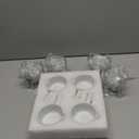 Artestia Butter Warmer for Seafood Set of 4, Ceramic Lobster Butter Warmers with 4 Pieces Tealight Candles for Melting Butter, Chocolate, with Handle, Dishwasher Safe, White