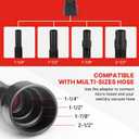 Shop-Vac Long Reach Flexible Micro Hose Set, with Universal Fit Adapter
Shop Vac Attachments, Fit 1-1/4”, 1-1/2”, 1-7/8”, 2-1/2” Vacuum Hose, Ideal for Tight Spaces, Crevice Corners & Dryer Vent