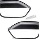 DashSkin Molded Plastic Door Panel Inserts (Left+Right Pair) Compatible with 2005-2009 Mustang in Black - Made in The USA