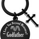 Super Uncle Best Godfather Cool Papa Super Dad Keychain Father's Day Birthday Christmas Gifts