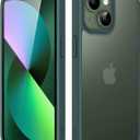 JETech Matte Case for iPhone 13 6.1-Inch, Shockproof Military Grade Drop Protection, Frosted Translucent Back Phone Cover, Anti-Fingerprint (Dark Green)