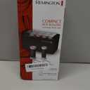 Remington Compact Ceramic Dual Voltage Hot Rollers for Long and Short Hair, Hair Setters, Hair Curlers, 1-1 " Purple/Black, 10 Piece Set