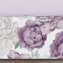 Sweet Jojo Designs Lavender Purple Boho Shabby Chic Floral Girl Baby Crib Skirt Bed Dust Ruffle Bedskirt Nursery Tailored Straight Flat Lilac Violet Ivory Bohemian Vintage Garden Watercolor Flower