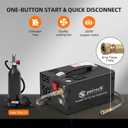 TW03 PCP Air Compressor,Portable 4500Psi/30Mpa,Water/Oil-Free,PCP Rifle/Pistol and Paintball Tank Air Pump, (110V AC or 12V Car Battery) with Power Converter and Oil-Moisture Filter