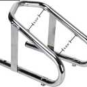 Extreme Max 5001.5763 Deluxe Chrome Motorcycle Wheel Chock - 5.5" Wide
