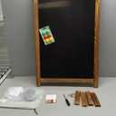 Double-Sided A-Frame Chalkboard Sign 40x20, Magnetic Sidewalk Sign with Solid Pine Wood Frame, Large Chalkboard Easel Menu Board for Restaurants, Cafes, Weddings & Outdoor Display with Accessories