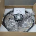 Ceiling Fans with Lights and Remote, 20" Modern Low Profile Ceiling Fan, Stepless Color Temperature Change and 6 Wind Speeds, Flush Mount Ceiling Fans for Bedroom, Kids Room and Kitchen (Black)