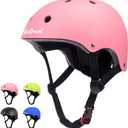 Besttravel Kids Helmet, Toddler Adjustable Kids Ages 3-8 Years Old Boys Girls Multi-Sports Safety (Pink)