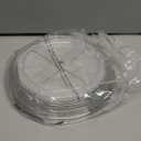 LAMU 2 Pack Lazy Susan Organizer 9.25 inch Lazy Susan Turntable for Cabinet, Rotating Spice Organization for Cabinet, Kitchen, Table Top, Countertop, Pantry Fridge Organizers and Storage, Clear