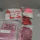 Rose Gold Birthday Party Decorations Kit for Women Girls, Foil Confetti Rose Gold Balloon Pink Happy Birthday Banner Fringe Curtains Butterfly Decor Circle Dots Tassels Pompoms Party Supplies