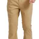 Wbestwind Men's Relaxed Stretch Vintage 60s 70s Bell Bottom Fit Comfort Flared Retro Leg Denim Jeans (Brown, L)