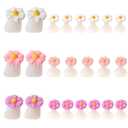 24Pcs Toe Separators For Pedicure, Daisy Toe Separators For Women, Nail Polish Silicone Separator Dividers, Pedicures Toes Separator for Pedicure Nails Polish Gel Foot Pedicures Nail Art Tools