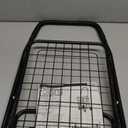 DMI Utility Cart with Wheels to be used for Shopping, Grocery, Laundry and Stair Climber Cart, Weighs 7.5 Pounds but holds up to 90 Pounds, Compact and Foldable, Black