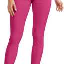 Hybrid & Company Womens Hyper Ultra Stretch Comfy Skinny Leg Work Casual Pants (Large Long, Fuchsia)