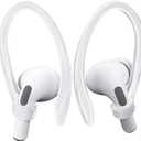 AirPods Ear Hooks - Upgraded Anti Slip Sports Clip Hooks for AirPods 1, 2, 3, 4, Pro and Pro 2 Transparent