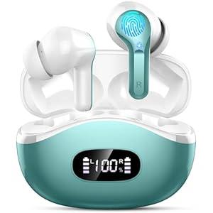 Wireless Earbuds Bluetooth Headphones, 2025 HiFi Stereo Deep Bass Ear Buds, 4 ENC Noise Cancelling Mic, 40Hrs USBC inEar Earphones, IP7 Waterproof Headset Workout Sport for Laptop Pad Android iOS Wireless Earbuds Bluetooth Headphones, 2025 HiFi Stereo Deep Bass Ear Buds, 4 ENC Noise Cancelling Mic, 40Hrs USBC inEar Earphones, IP7 Waterproof Headset Workout Sport for Laptop Pad Android iOS